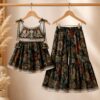 Girls Printed Top & Sharara Set | Stylish Ethnic Kids Wear 2 Piece Outfit
