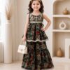 Girls Printed Top & Sharara Set | Stylish Ethnic Kids Wear 2 Piece Outfit