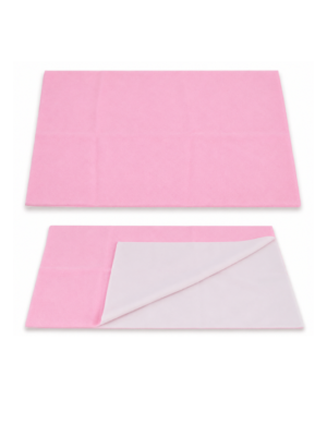 Pink Waterproof Baby Dry Sheet | Soft Reusable Mattress Protector for Newborns & Infants 0.7m x 1.0m