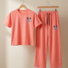 Girls Disney Printed Cotton T-Shirt & Palazzo Co-Ord Set | Casual Summer Wear for Girls