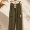 Girls Wide Leg Cargo Pants | Stylish Cotton Blend Palazzo Cargo Trousers for Girls