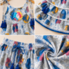 Girls Floral Printed Sharara Set with Tiered Top | Stylish Ethnic Co-Ord Set for Girls