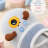 Baby Blue Cartoon Dog Prewalker Shoes | Soft Sole Anti-Slip First Walking Shoes for Boys & Girls