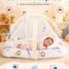 Baby Mosquito Net Bedding Set with Pillow – Vehicle Print Newborn Baby Sleeping Bed