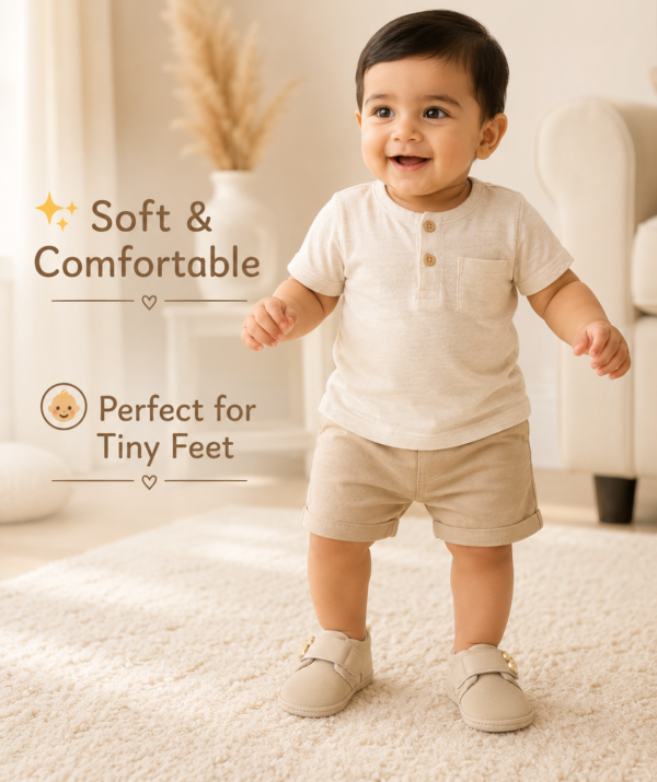Baby Boys Soft Sole Prewalker Shoes | Cute Velcro First Walking Shoes for Infants & Toddlers