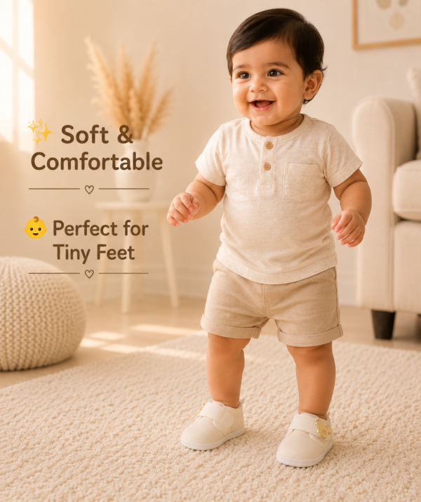 Baby Boys Soft Sole Prewalker Shoes | Cute Velcro First Walking Shoes for Infants & Toddlers