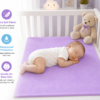 Lavender Waterproof Baby Dry Sheet | Reusable Soft Mattress Protector for Newborns & Infants 0.7m x 1.0m