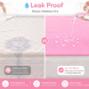 Pink Waterproof Baby Dry Sheet | Soft Reusable Mattress Protector for Newborns & Infants 0.7m x 1.0m