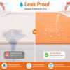 Orange Waterproof Baby Dry Sheet | Soft Reusable Mattress Protector for Newborns & Infants 1.0m x 1.4m