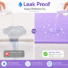 Lavender Waterproof Baby Dry Sheet | Reusable Soft Mattress Protector for Newborns & Infants 0.7m x 1.0m