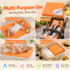Orange Waterproof Baby Dry Sheet | Soft Reusable Mattress Protector for Newborns & Infants 1.0m x 1.4m