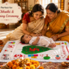 Baby Godri with Auspicious Peepal Leaf Print | Soft Cotton Godri for Newborn's