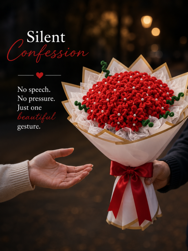 Handmade Red Baby's Breath Pipe Cleaner Flower Bouquet | Premium Chenille Artificial Flower Bouquet for Anniversary, Valentine's Day, Birthday & Home Decor