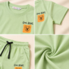 Girls Cool Bears Printed Cotton Co-Ord Set | Kids Half Sleeve T-Shirt & Wide Leg Palazzo Pants Set