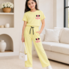 Girls Disney Printed Cotton T-Shirt & Palazzo Co-Ord Set | Casual Summer Wear for Girls