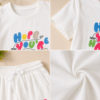 Girls Printed Cotton Co-Ord Set with Wide Leg Palazzo Pants | Half Sleeve T-Shirt & Bottom Set