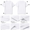 Men's Premium Cotton Plain White T-Shirt Regular Fit Round Neck Casual Wear