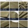 Men's Olive Green Cotton T-Shirt Regular Fit Round Neck Casual Wear