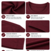 Men's Maroon Cotton T-Shirt Regular Fit Round Neck Casual Plain Tee