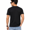 Men's Black Cotton T-Shirt Regular Fit Round Neck Casual Plain T-Shirt