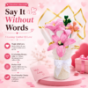 Handmade Pink Lily Pipe Cleaner Flower Bouquet | Crochet Style Artificial Flower Bouquet for Gifts & Home Decor
