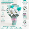 Handmade Pipe Cleaner Lily Flower Bouquet | Crochet Style Artificial Tulip & Lily Bouquet for Gift Decoration