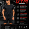 Men's Black Cotton T-Shirt Regular Fit Round Neck Casual Plain T-Shirt
