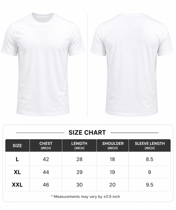 Men's White Cotton T-Shirt Regular Fit Round Neck Casual Plain T-Shirt