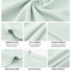 Men's Mint Green Cotton T-Shirt Regular Fit Round Neck Casual Plain Tee