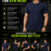 Men's Navy Blue Cotton T-Shirt Regular Fit Round Neck Casual Plain Tee