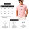 Men's Baby Pink Cotton T-Shirt Regular Fit Round Neck Casual Plain Tee