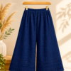 Girls Embroidered Palazzo Pants | Stylish Wide Leg Palazzo for Girls