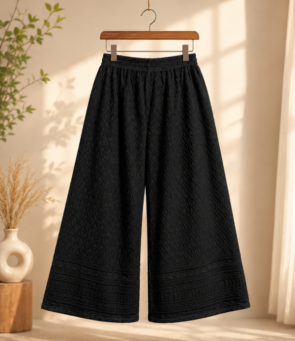 Girls Embroidered Palazzo Pants | Stylish Wide Leg Palazzo for Girls