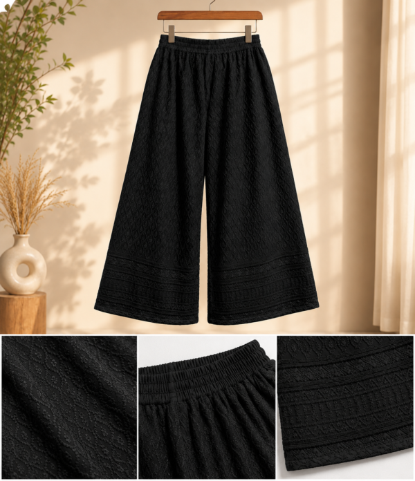 Girls Embroidered Palazzo Pants | Stylish Wide Leg Palazzo for Girls
