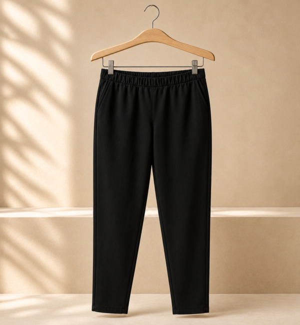 Women Solid Cigarette Pants | Stretchable Casual Ankle Length Cigaar Pants for Women & Girls