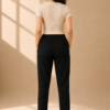 Women Solid Cigarette Pants | Stretchable Casual Ankle Length Cigaar Pants for Women & Girls