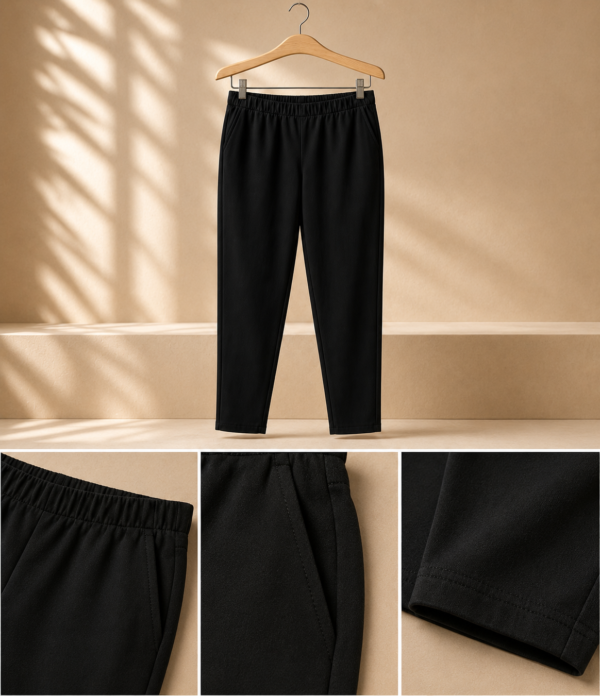 Women Solid Cigarette Pants | Stretchable Casual Ankle Length Cigaar Pants for Women & Girls