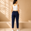 Women Solid Cigarette Pants | Stretchable Casual Ankle Length Cigaar Pants for Women & Girls