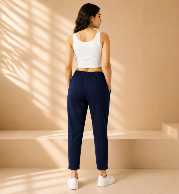 Women Solid Cigarette Pants | Stretchable Casual Ankle Length Cigaar Pants for Women & Girls