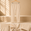 Women Solid Cigarette Pants | Stretchable Casual Ankle Length Cigaar Pants for Women & Girls