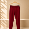 Women Solid Cigarette Pants | Stretchable Casual Ankle Length Cigaar Pants for Women & Girls