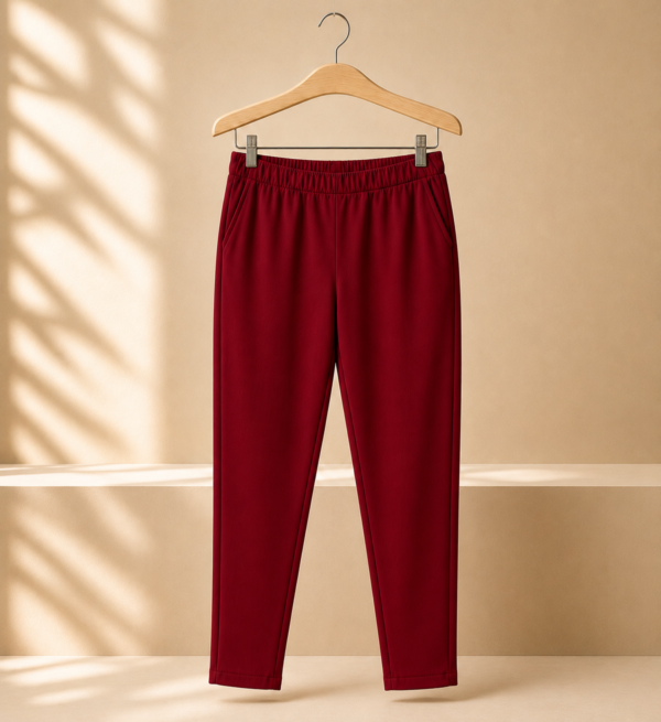 Women Solid Cigarette Pants | Stretchable Casual Ankle Length Cigaar Pants for Women & Girls