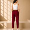 Women Solid Cigarette Pants | Stretchable Casual Ankle Length Cigaar Pants for Women & Girls
