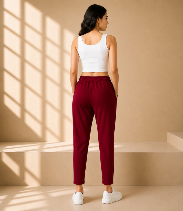 Women Solid Cigarette Pants | Stretchable Casual Ankle Length Cigaar Pants for Women & Girls