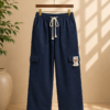 Girls Wide Leg Cargo Pants | Stylish Cotton Blend Palazzo Cargo Trousers for Girls