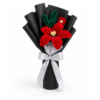 Handmade Red Lily Pipe Cleaner Flower Bouquet | Premium Chenille Flower Bouquet for Valentine's Day, Anniversary, Birthday & Speechless Confessions
