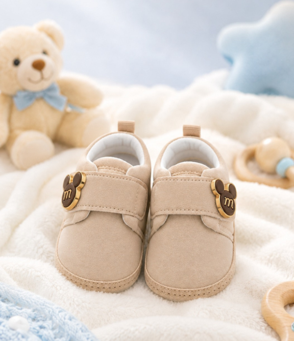 Baby Boys Soft Sole Prewalker Shoes | Cute Velcro First Walking Shoes for Infants & Toddlers