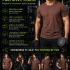 Men's Coffee Brown Cotton T-Shirt Regular Fit Round Neck Casual Plain Tee