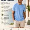 Men's Premium Sky Blue Cotton T-Shirt | Regular Fit Round Neck Half Sleeve