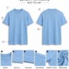 Men's Premium Sky Blue Cotton T-Shirt | Regular Fit Round Neck Half Sleeve